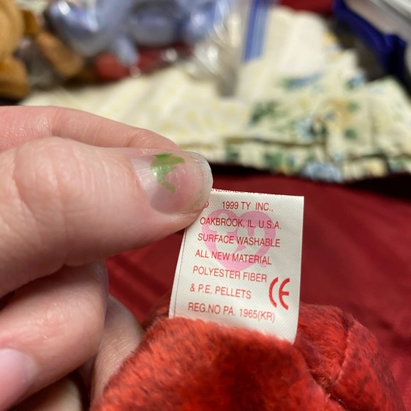 SCHWEETHEART beanie baby 1999 rare with errors - Picture 8 of 8